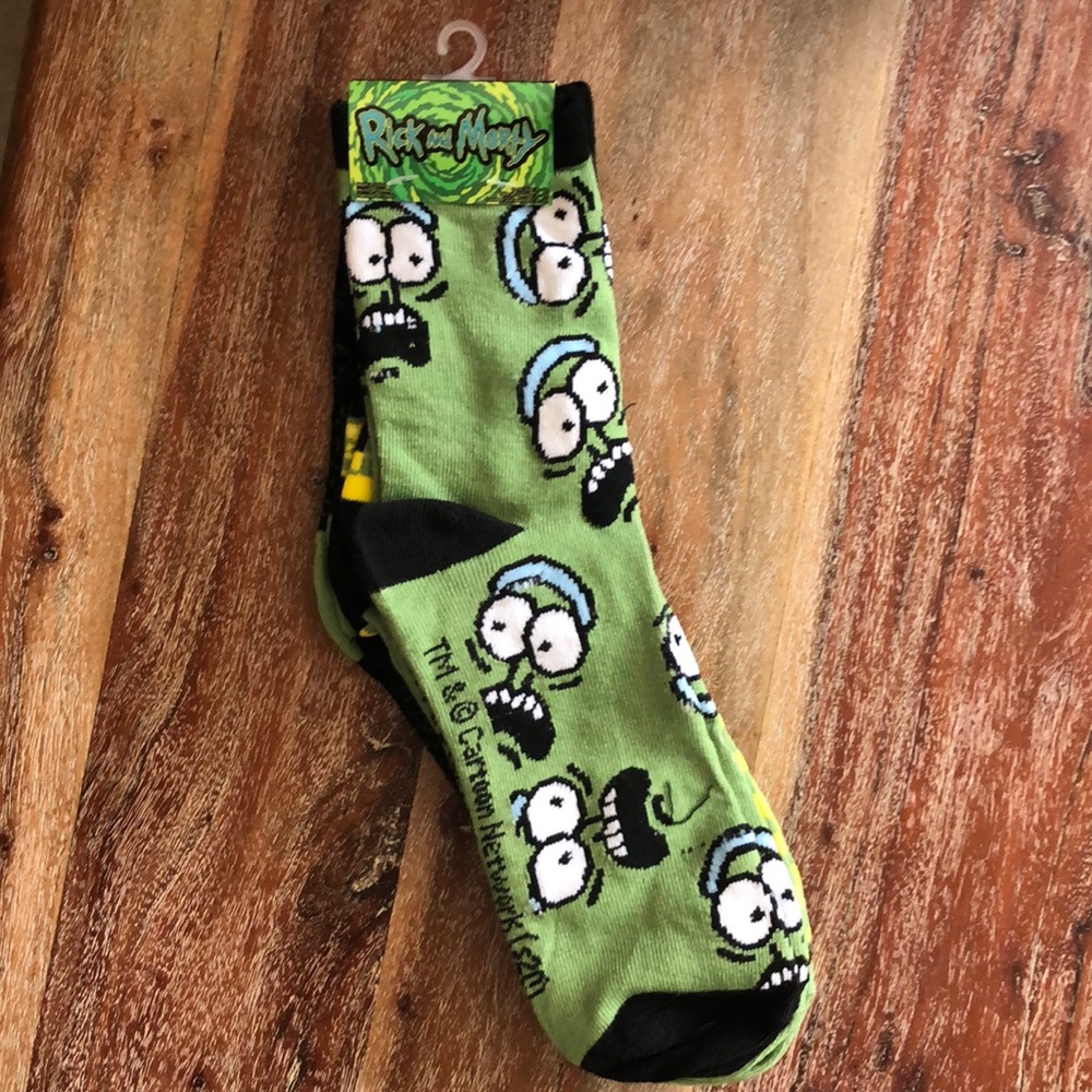 Men’s 3 pack of Adult Swim Rick and Morty socks